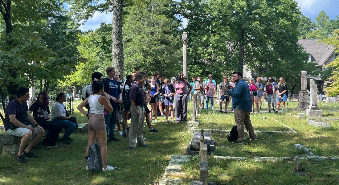 Andrew Wyatt Maginn, Dr. Maginn, Sewanee cemetary, students, Sewanee University, University of the South, Public History, community, teaching