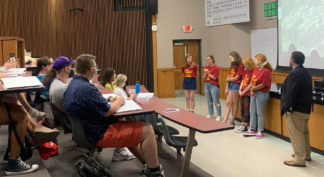 Andrew Wyatt Maginn, Dr. Maginn, SUMMA Debate Camp, students, teaching, presentation, Roberson Project, Sewanee University, University of the South